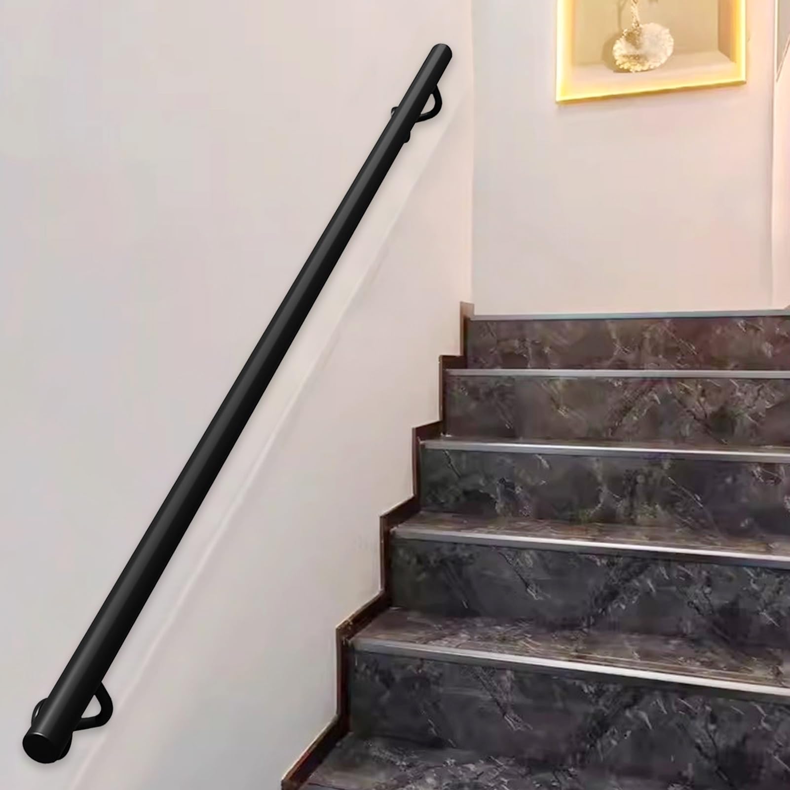Corrimano per scale, moderni corrimano da parete antiscivolo per villa e loft, asta di supporto per corridoio