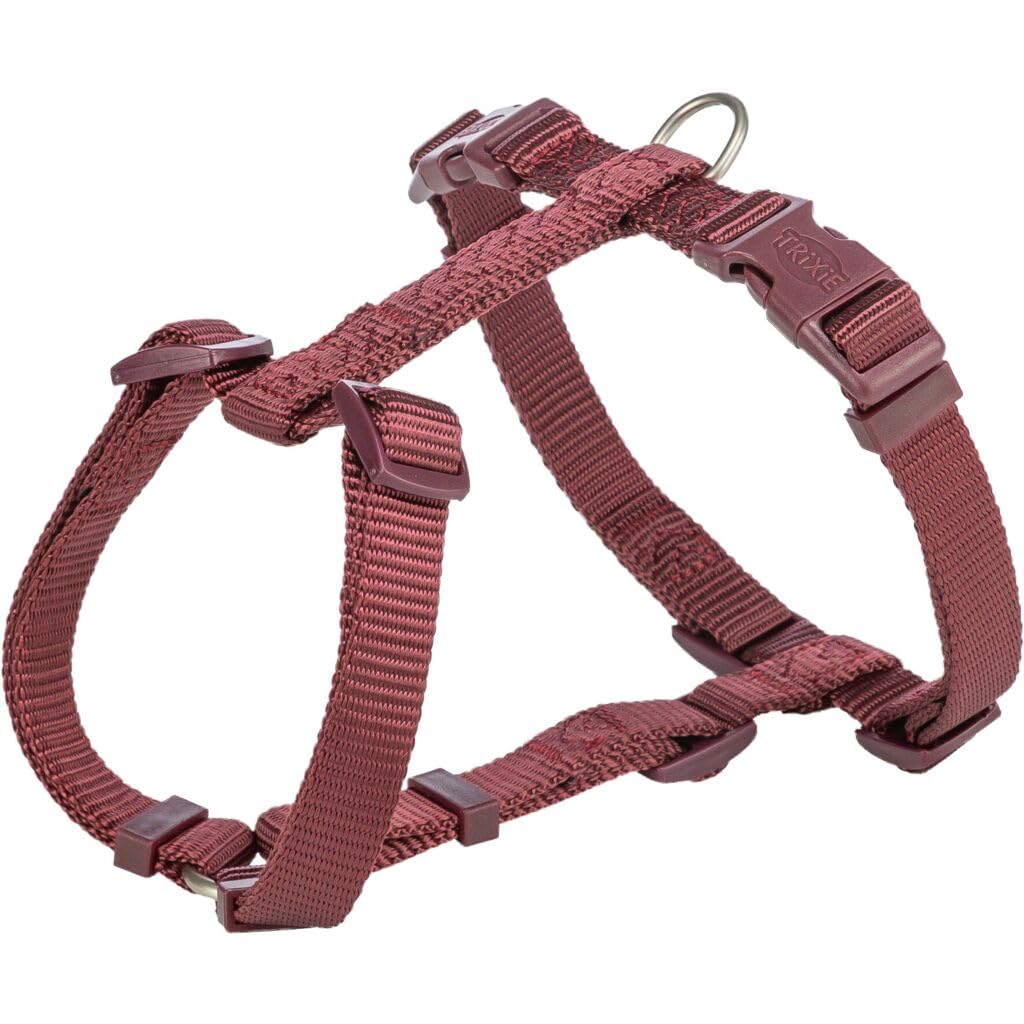 Trixie Arnés Premium, M–L, 52–75 cm/20 mm, Sangría, para Perros