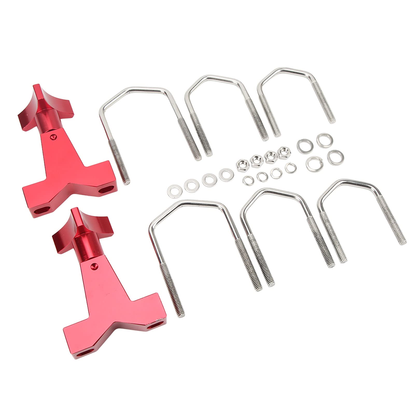 Lift Jack Mount 6061 Billet Aluminio Rojo Anodizado Reemplazo para Offroad 1in a 2.5in Tubos Redondos Cuadrados