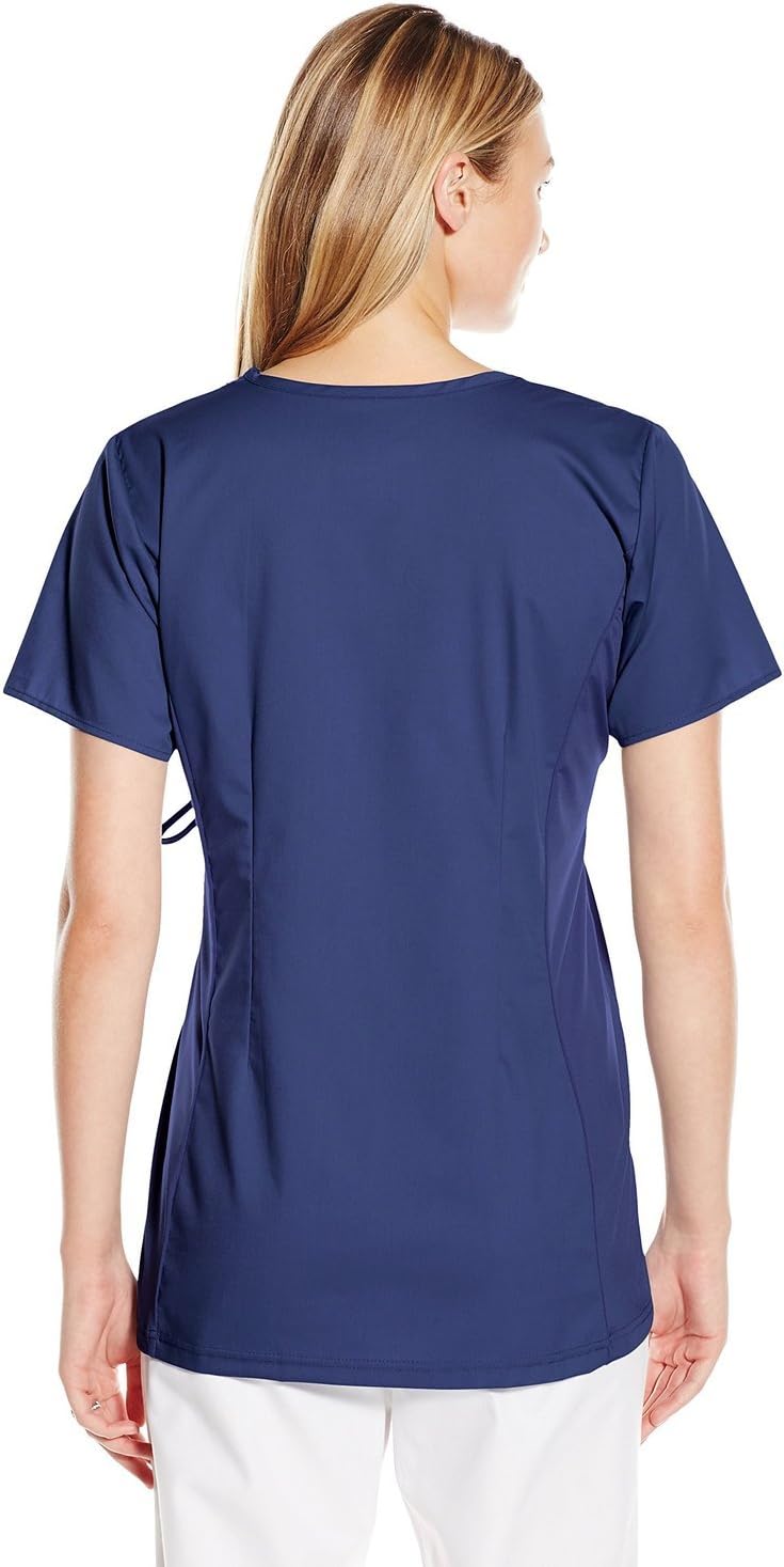 Wink WonderWORK Scrubs for Maternity Mock Wrap Scrub Tops - Image 4