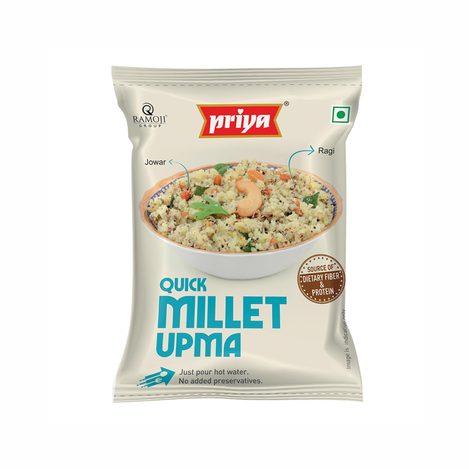 Priya Quick Millet Upma - Pack of 5-50gms EachI Total 250gm | Ready to Eat | Instant Upma Mix | Healthy Snacks | Instant Mixes For Breakfast | Camping Food (B095C8CZ72) Amazon Price History, Amazon Price Tracker