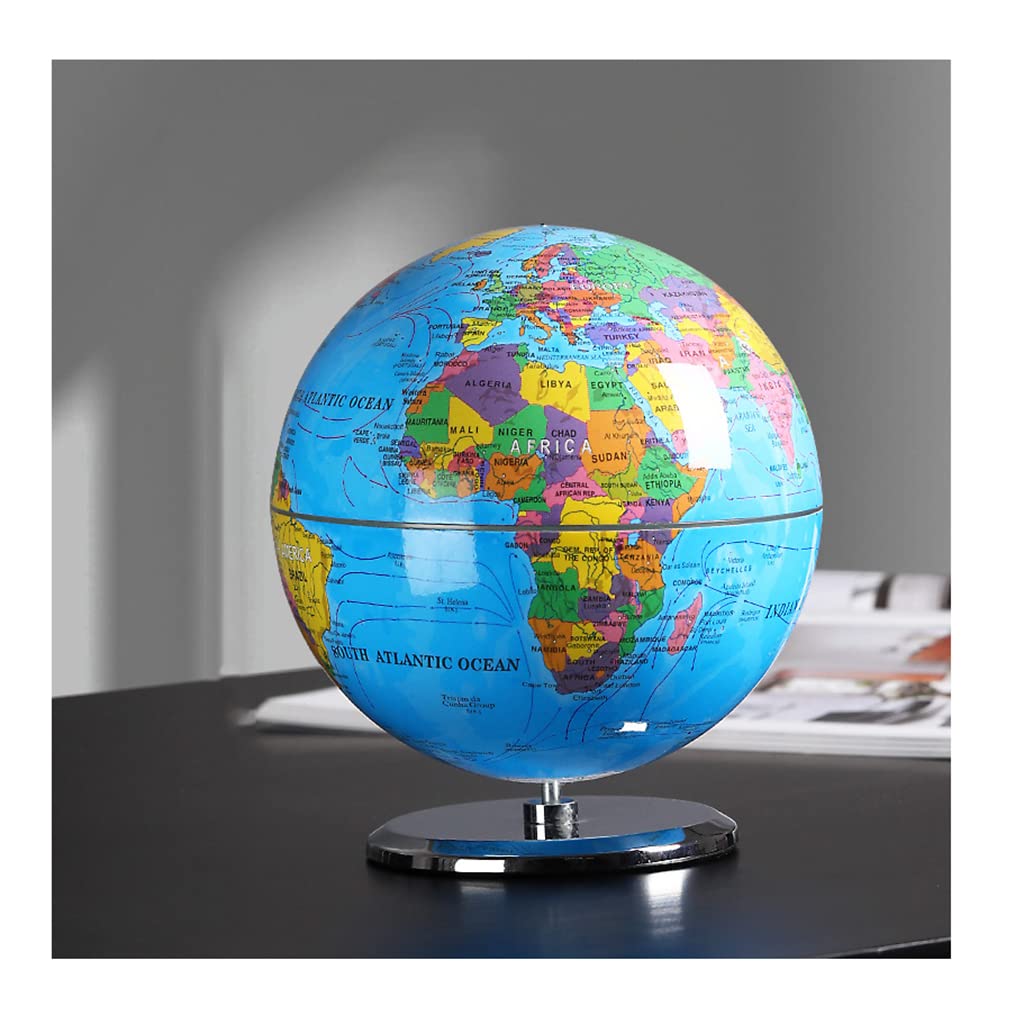 Najbardziej praktyczny globus Oplaadbare Touch Light-emitting Globes Creatieve Roterende Muziekdoos Desktop Wereldbol Voor Mannen En Vrouwen Verjaardagscadeau Inspirujące prezenty logiczne
