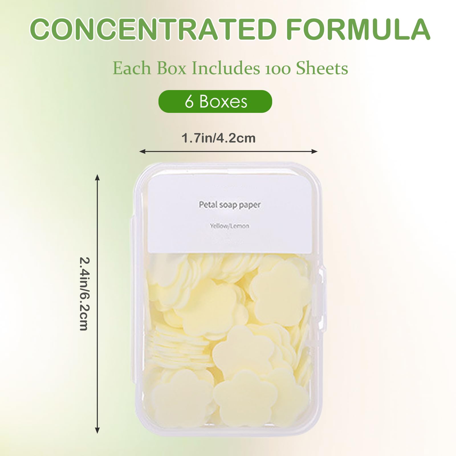 Lot de 600 mini feuilles de savon portables – Papier parfumé jetable pour lavage des mains, savon soluble pour camping et randonnée