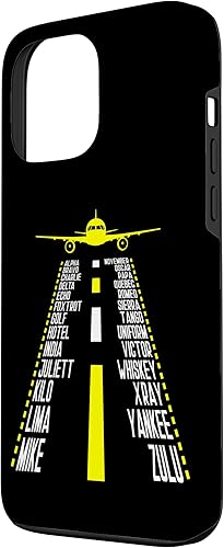 Miniatura 2 de iPhone 13 Pro Max Pilot Aviator Runway Airplane Landing - Funda fonética de aviación