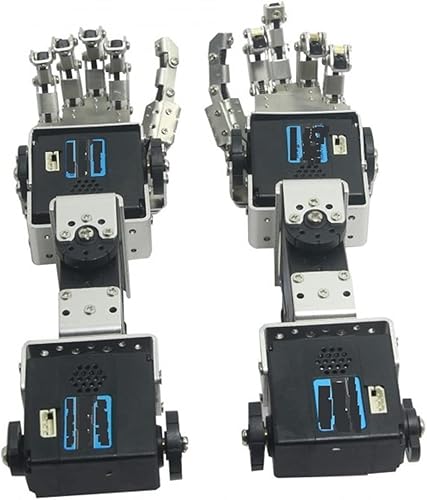 LXSWY Bionic Palm Robot Brazo Humanoide Robot Mano Izquierda Derecho Brazo con Manipulador de dedos Servo para Robótica DIY
