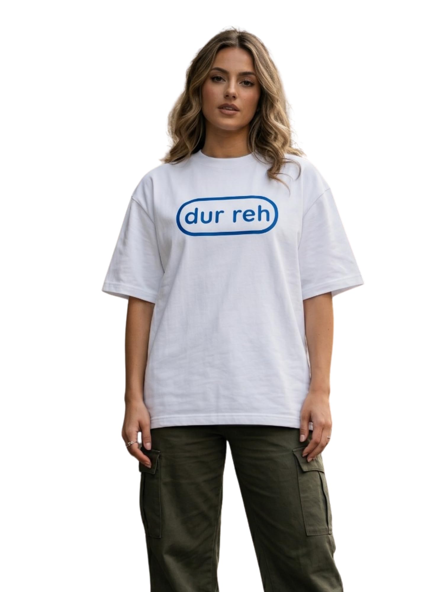 Buy DUNBOND LABEL Oversized French Terry Cotton T-Shirt – White