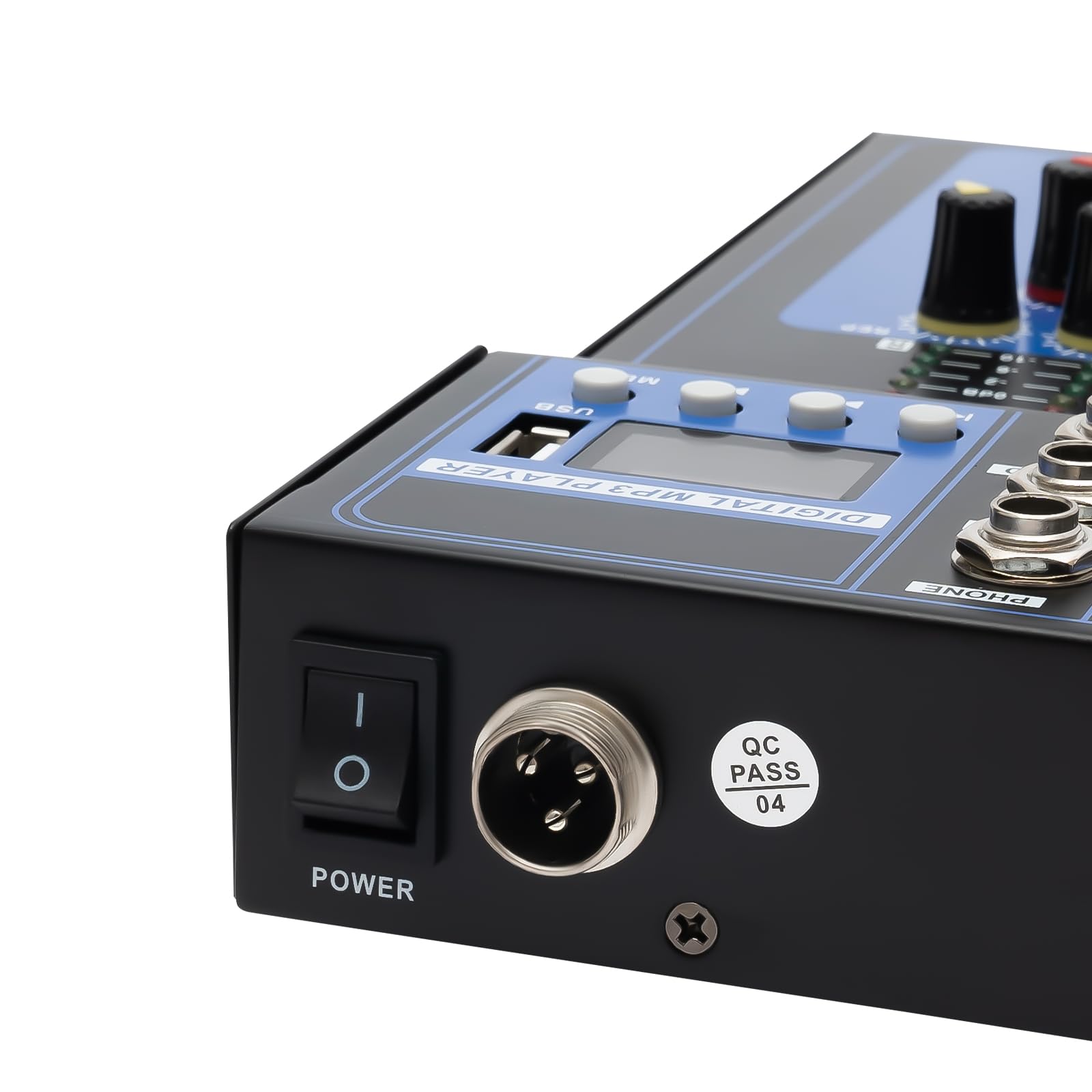 Mixer audio a 7 canali portatile Bluetooth audio mixer mixer professionale console USB Bluetooth + 48 V XLR Phantom Power DJ Live Karaoke