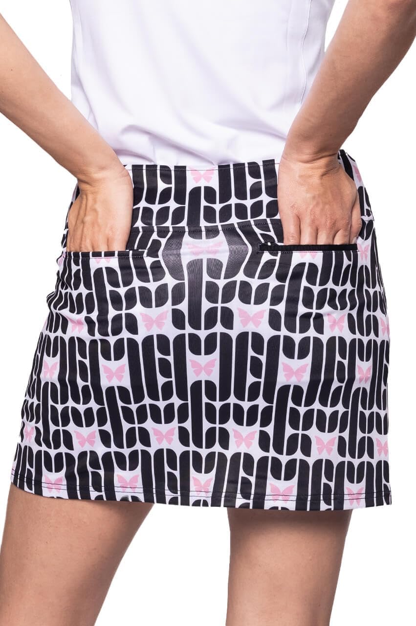 GOLFTINI Women’s Golf Skort 17.5" – Fashionable Performance Skirt with Built-in Shorts