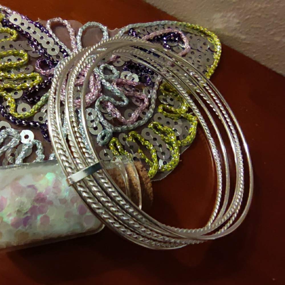Semanario Pulseras aro Liso y reliado Unidas de Plata de Ley 925 65mm de diámetro Ideales para tí si Eres una Mujer Que Adora Las Joyas Que jamás Pasan de Moda