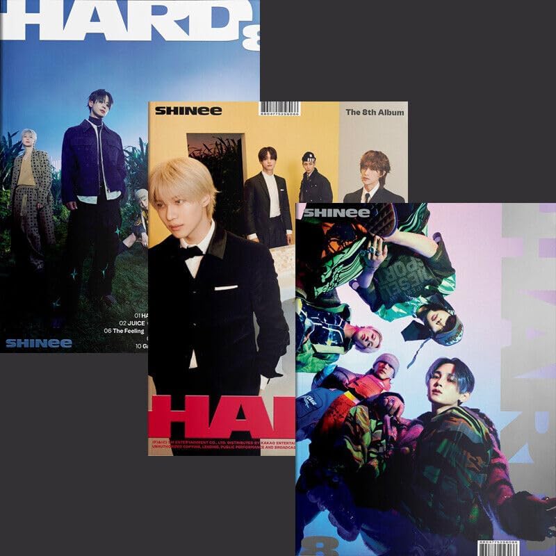 (Libro de fotos Ver.) SHINEE HARD El octavo álbum (RUNNER + MAKER + DREAMER - 3 Ver Set. +Tarjeta de regalo de tienda) K-POP SELLADO