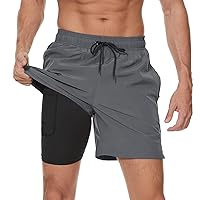 Arcweg Costume da Bagno da Uomo con Boxer Slip Foderato Pantaloncini da Bagno Fodera