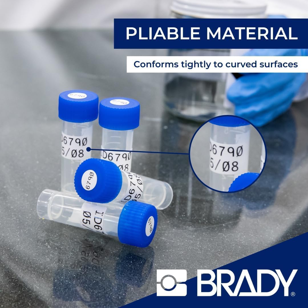 Brady Authentic (M4-86-461) Self-Laminating Cryogenic Polyester Labels 0.6