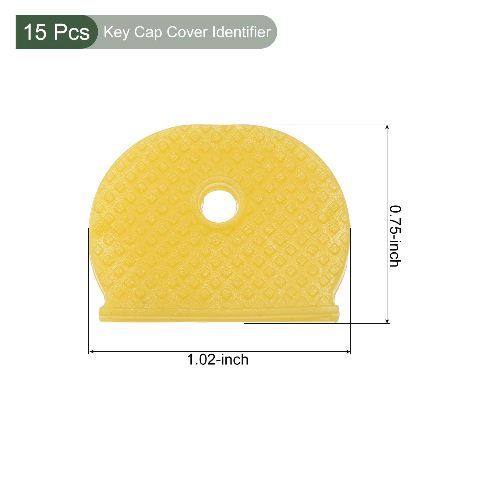 YOKIVE 15 Pcs Key Cap Cover Identifier, Silicone Semicircle Key Identifier Tags Protecting from Dirty - Image 2