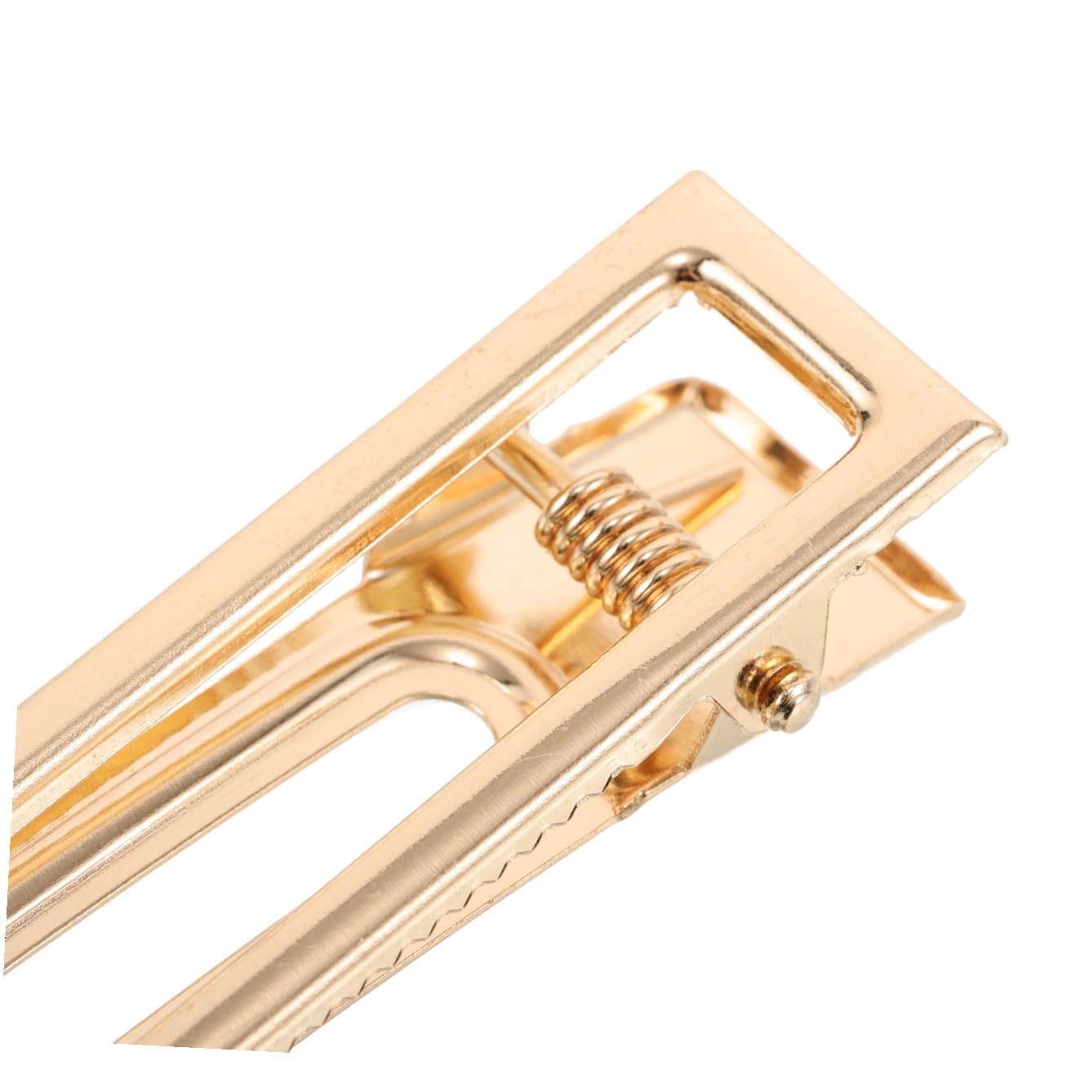 WOONEKY 60 Piezas Clips de Pelo Metálicos Hollow DIY para Mujeres y Niñas Clips de Estilo Antideslizantes Pinzas Diseño Cuadrado para Manualidades y Peinados