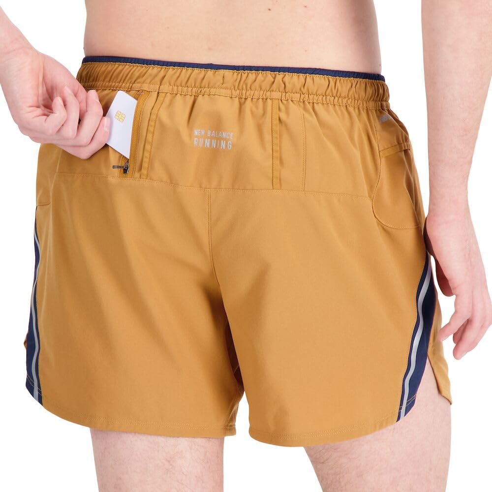 New Balance Men's Impact Run 5 Inch Short, Blue, Small - Image 7