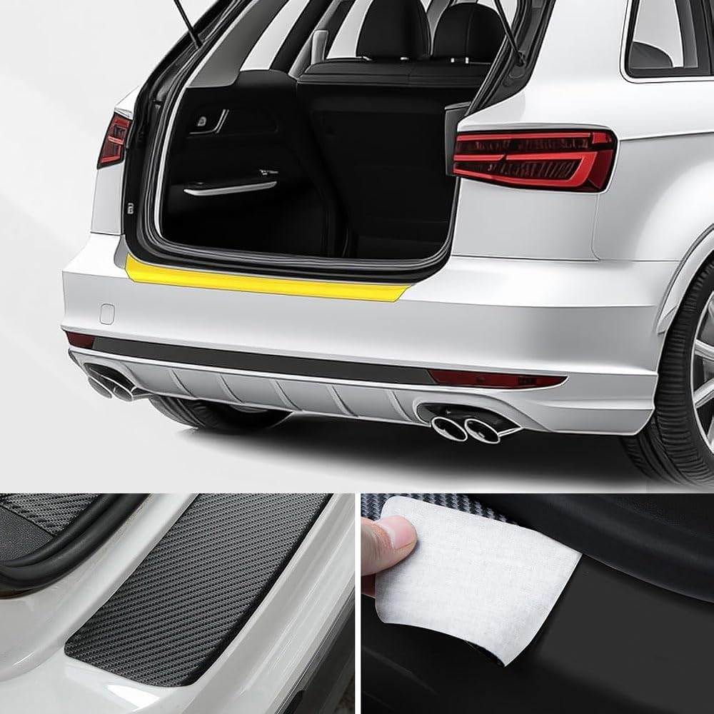 Luxshield Beschermfolie voor de kofferbak voor Opel Frontera OV24 2024-2025, achterbumper, carbon, zwart Luxshield Beschermfolie voor de kofferbak voor Opel Frontera OV24 2024-2025, achterbumper, carbon, zwart