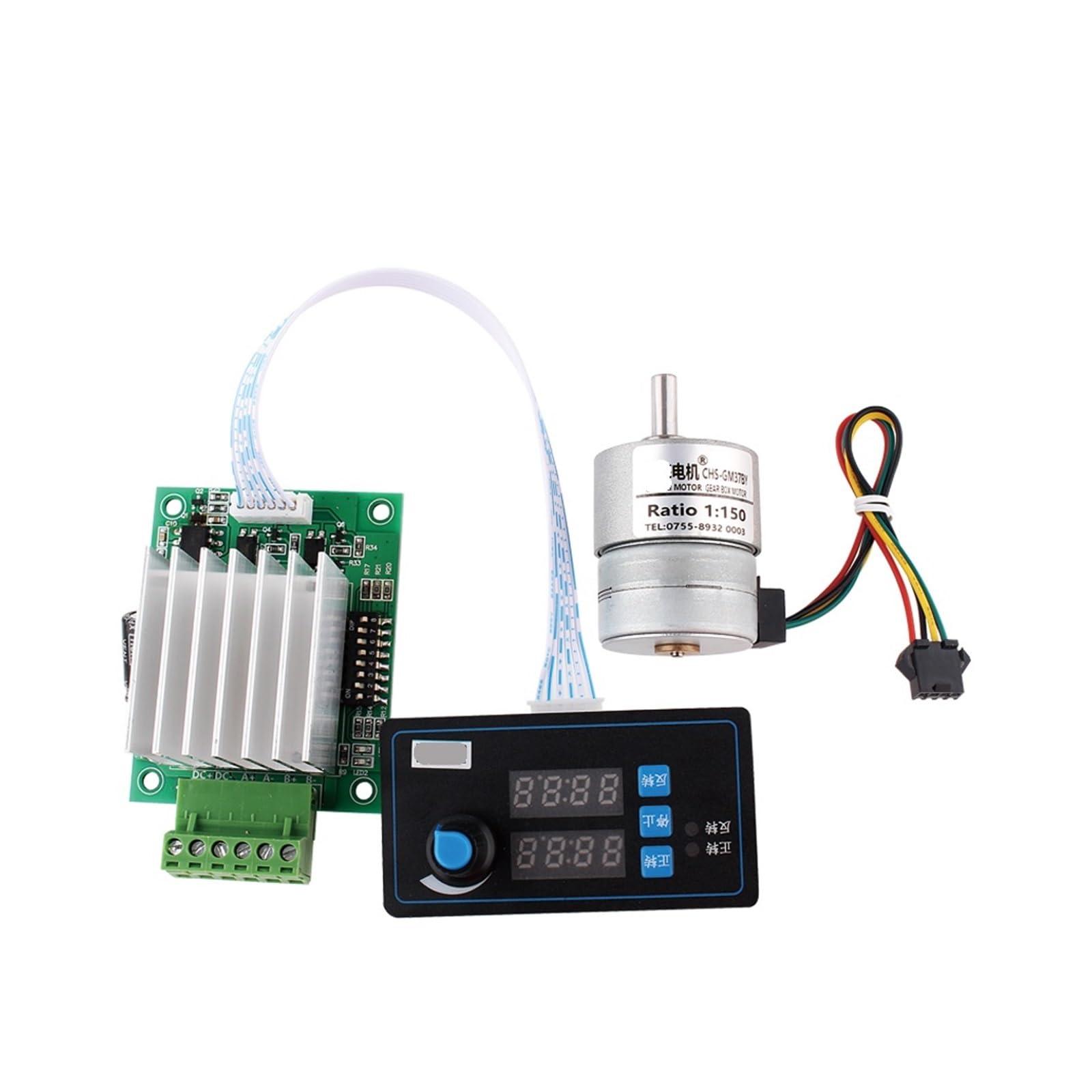 Moteur pas à pas mini DC 12V 2 phases CHS-37BY ratio 57 pour pièce détachée imprimante 3D mécanique