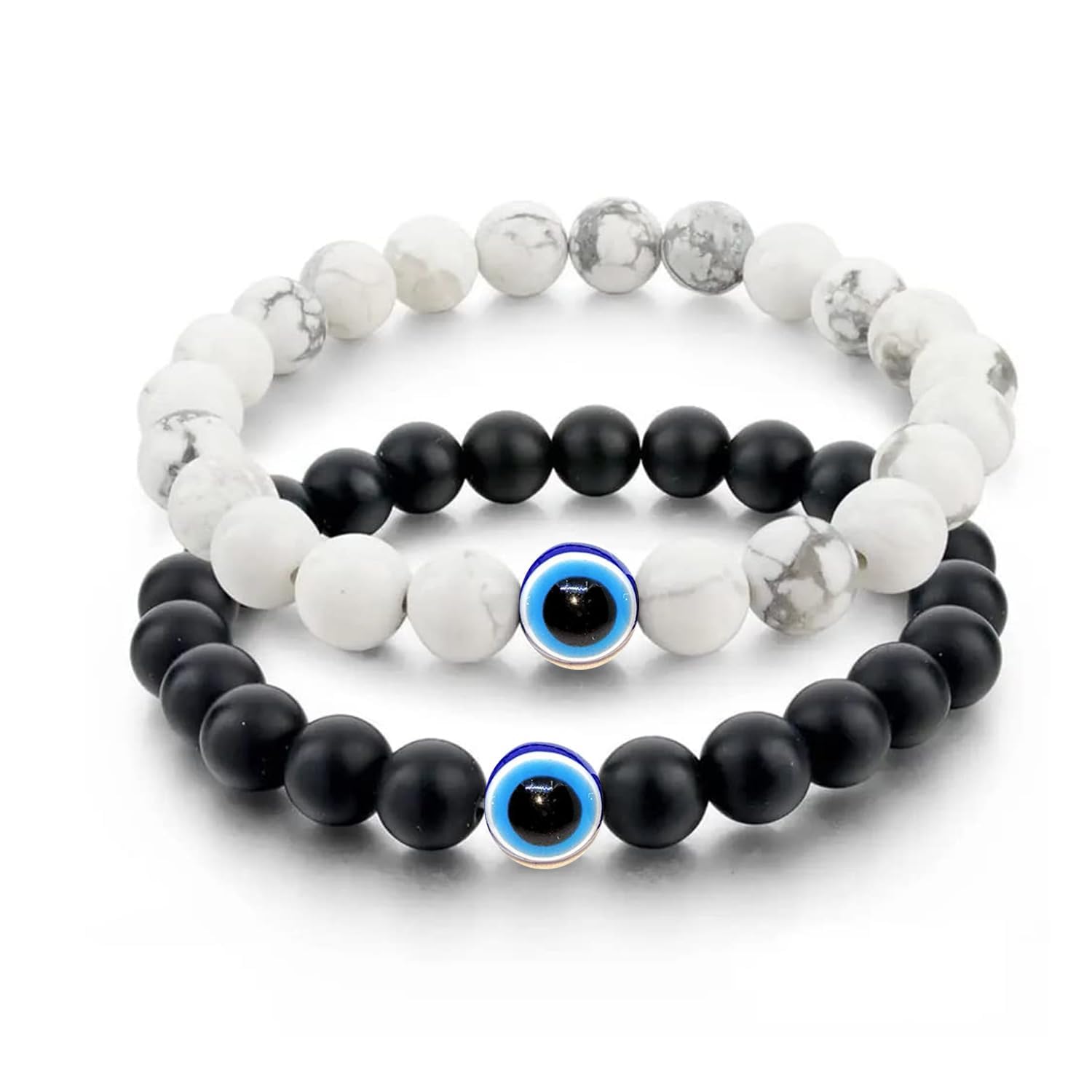 See full amazon price history chart for BEAUTIVIA Evil Eye Couple Bracelet White Black Nazar Suraksha Kavach Bracelet Elastic Stretchable Men Women Unisex Friendship Band BEAUTIVIA Evil Eye Couple Bracelet White Black Nazar Suraksha Kavach Bracelet Elastic Stretchable Men Women Unisex Friendship Band (B0CM211WL6) Amazon Price History, Amazon Price Tracker