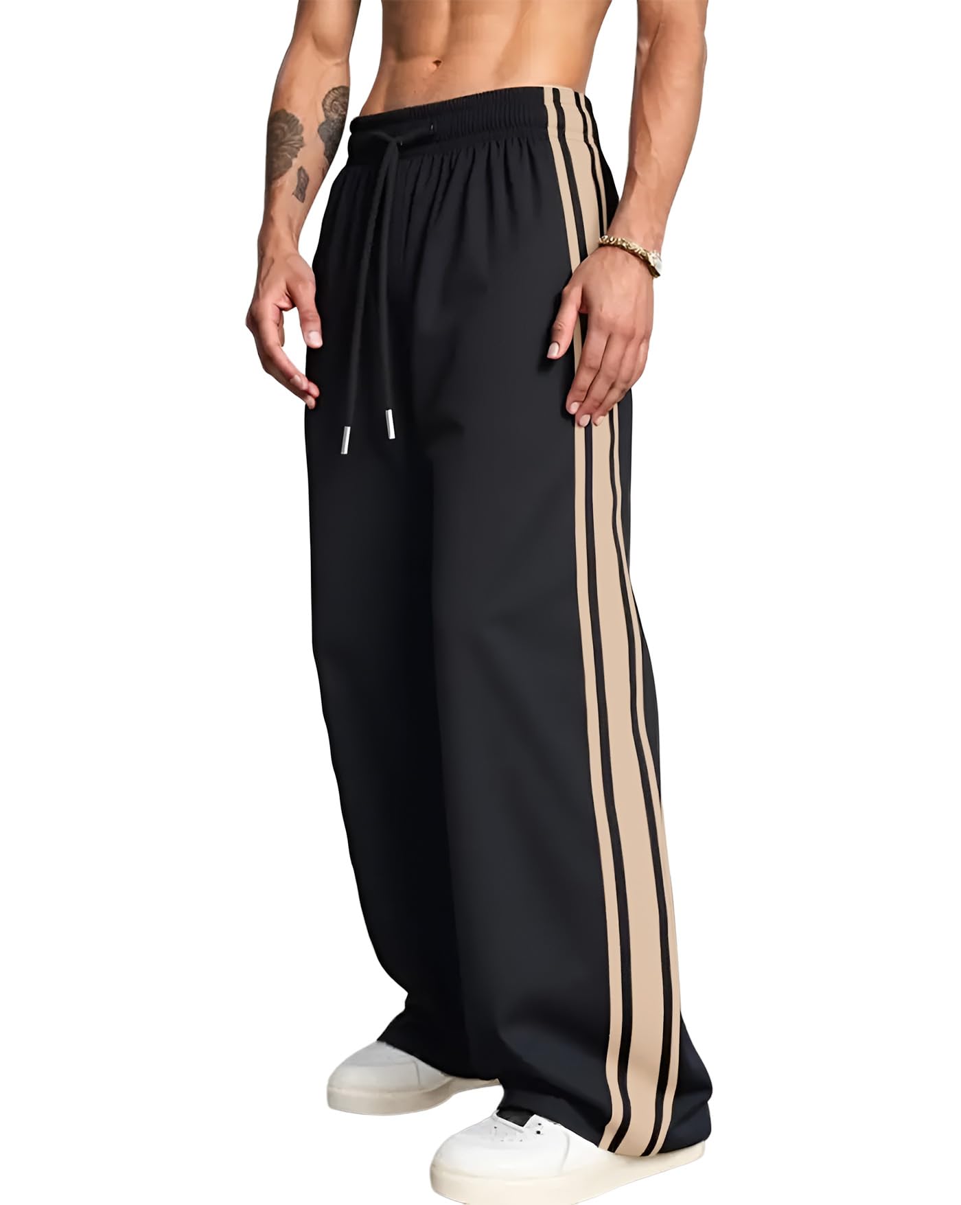 ausk Mens Trouser Loosefit || Mens Drawnstring Track Pants|| Mens Track Suit-picture-55