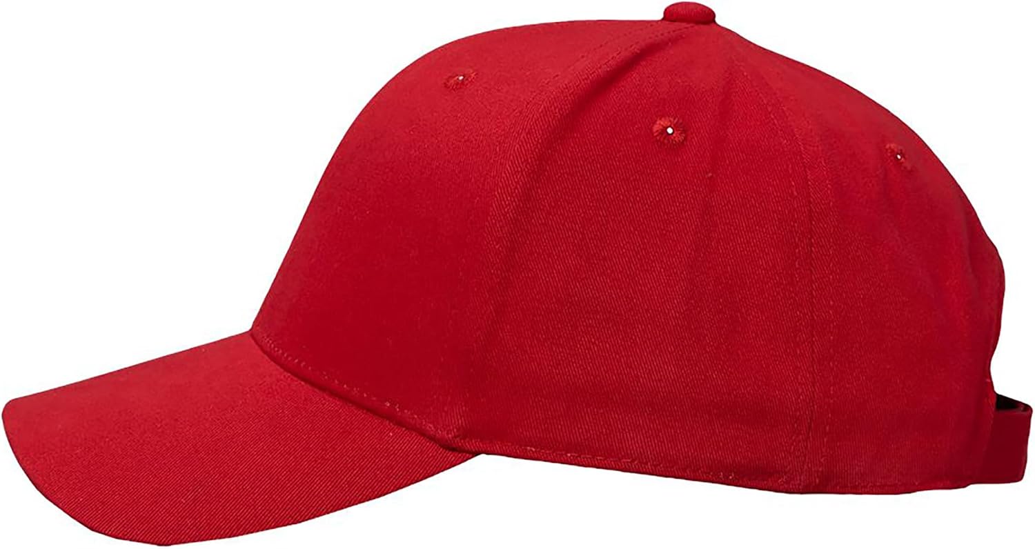 Joe's USA Full Twill Adjustable Hat with Woven Flag on Visor