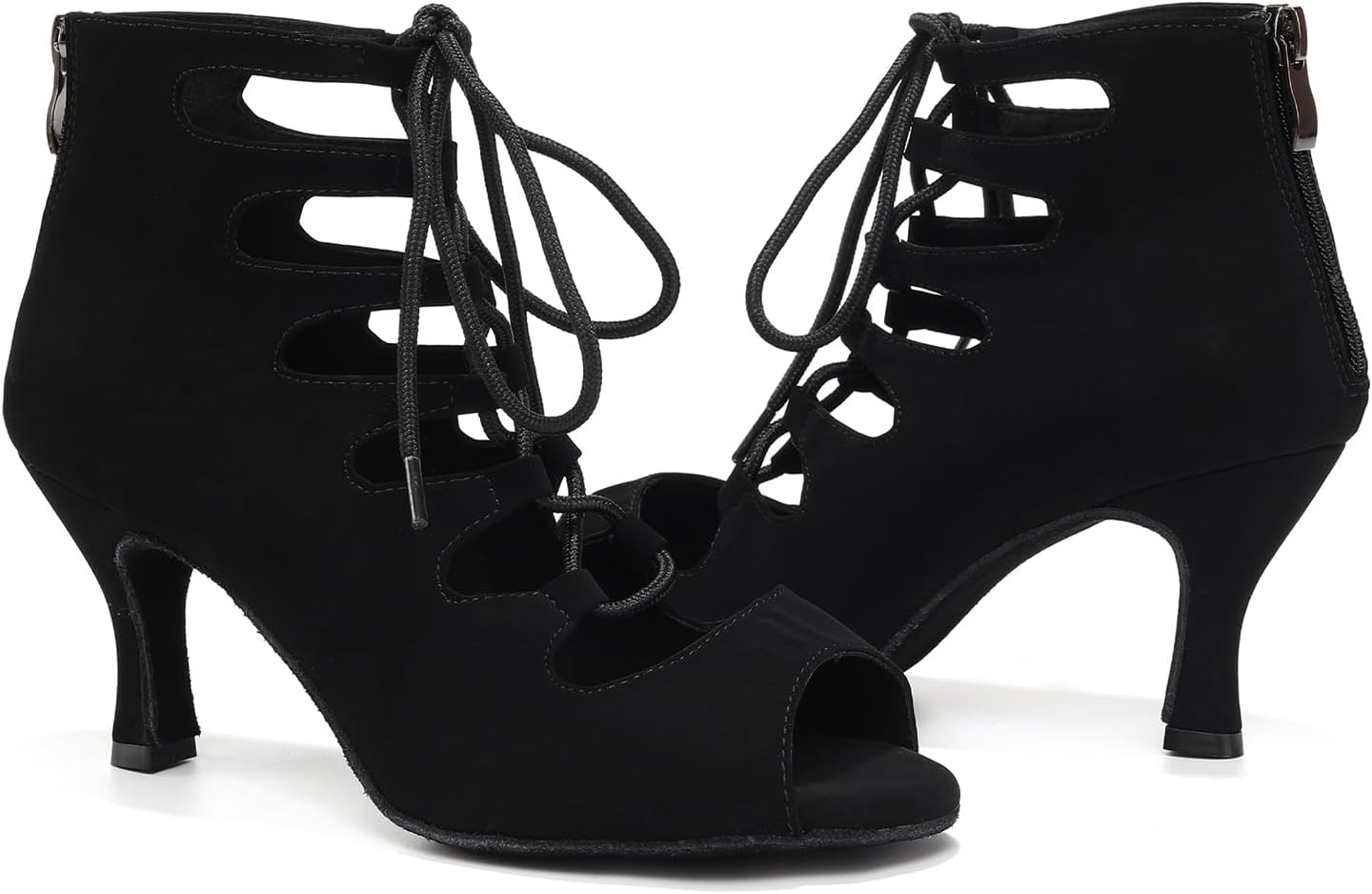 Dance Shoes for Women Professional Latin Dance Shoes Tango Salsa Ballroom Practice Performance Boots,Model YC-L456