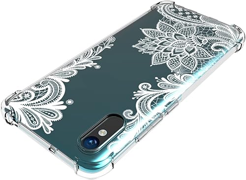 Miniatura 4 de Funda de teléfono para Redmi 9A M2006C3LG/Redmi 9i M2006C3LII para niñas y mujeres, delgada a prueba de golpes con patrón floral transparente suave