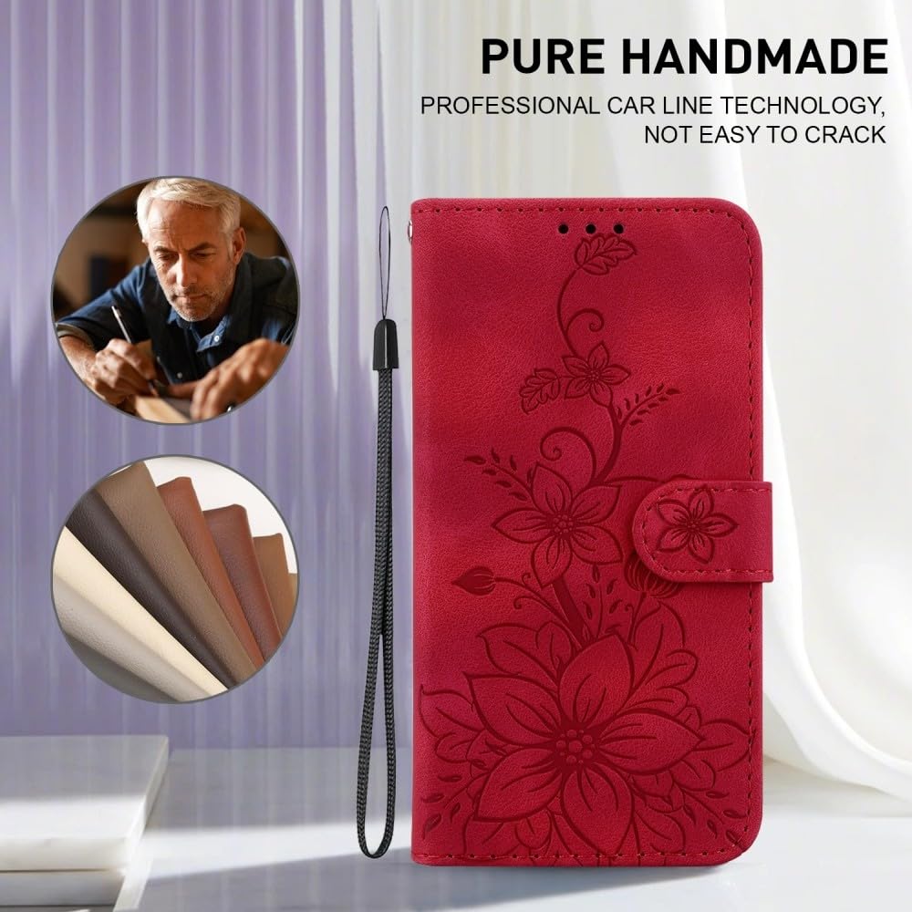 Étui compatible avec Samsung Galaxy S20 Ultra (Couleur : noir) étui portefeuille à fleurs Étui à rabat en cuir