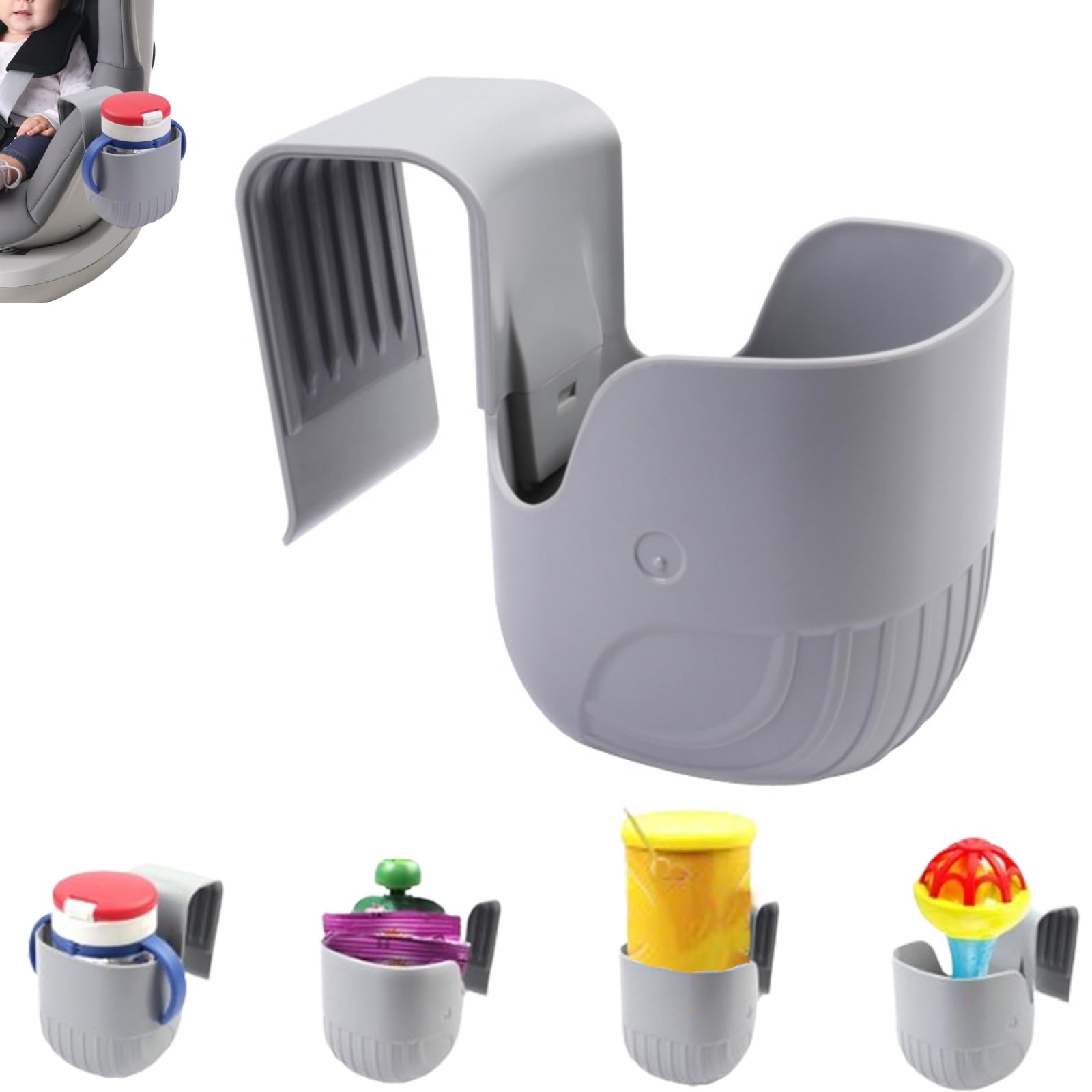 Child Cup Holder for Convertible Car Seats,Car Seat Cup Holder,seat Cup Holder with Hooks,car Rear Seat Cup Holder,car Seat Drink Holder,Child Cup Holders Compatible The Majority Car Seat Models