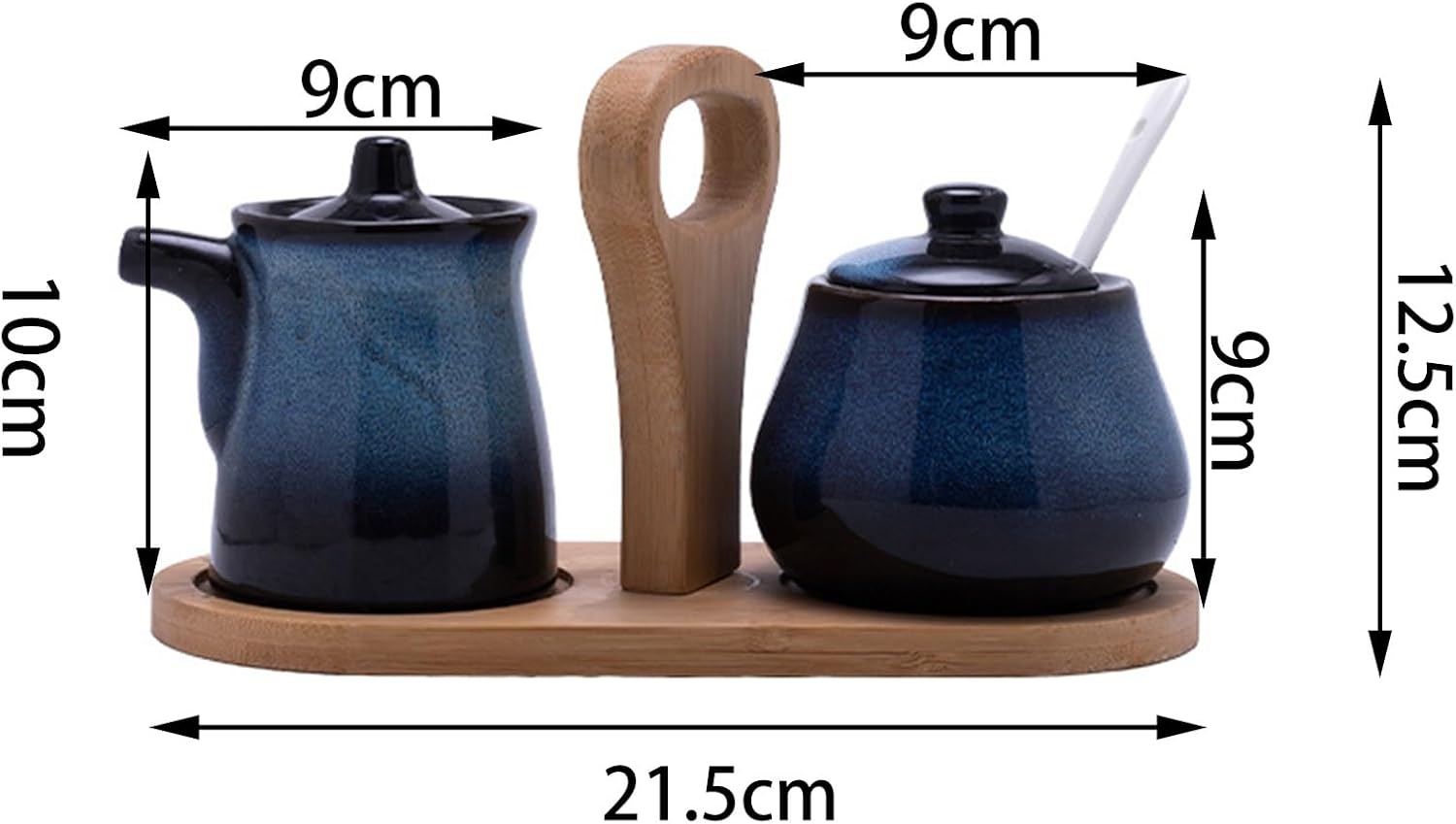 Milk Jug and Sets, Ceramic and Creamer Set, Coffee Serving Set Ceramic Cream Jug and Bowl with Tray and Spoon for Home Milk Coffee