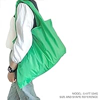 Vista 15 de HAPPYHEDI - Bolsas de comestibles plegables y reutilizables, lavables, asas largas, bolsa plegable, resistente a granel