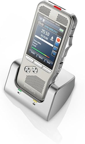 Miniatura 3 de Philips Memo digital profesional de bolsillo DPM-8000 con software Cradle y Speechexec Pro