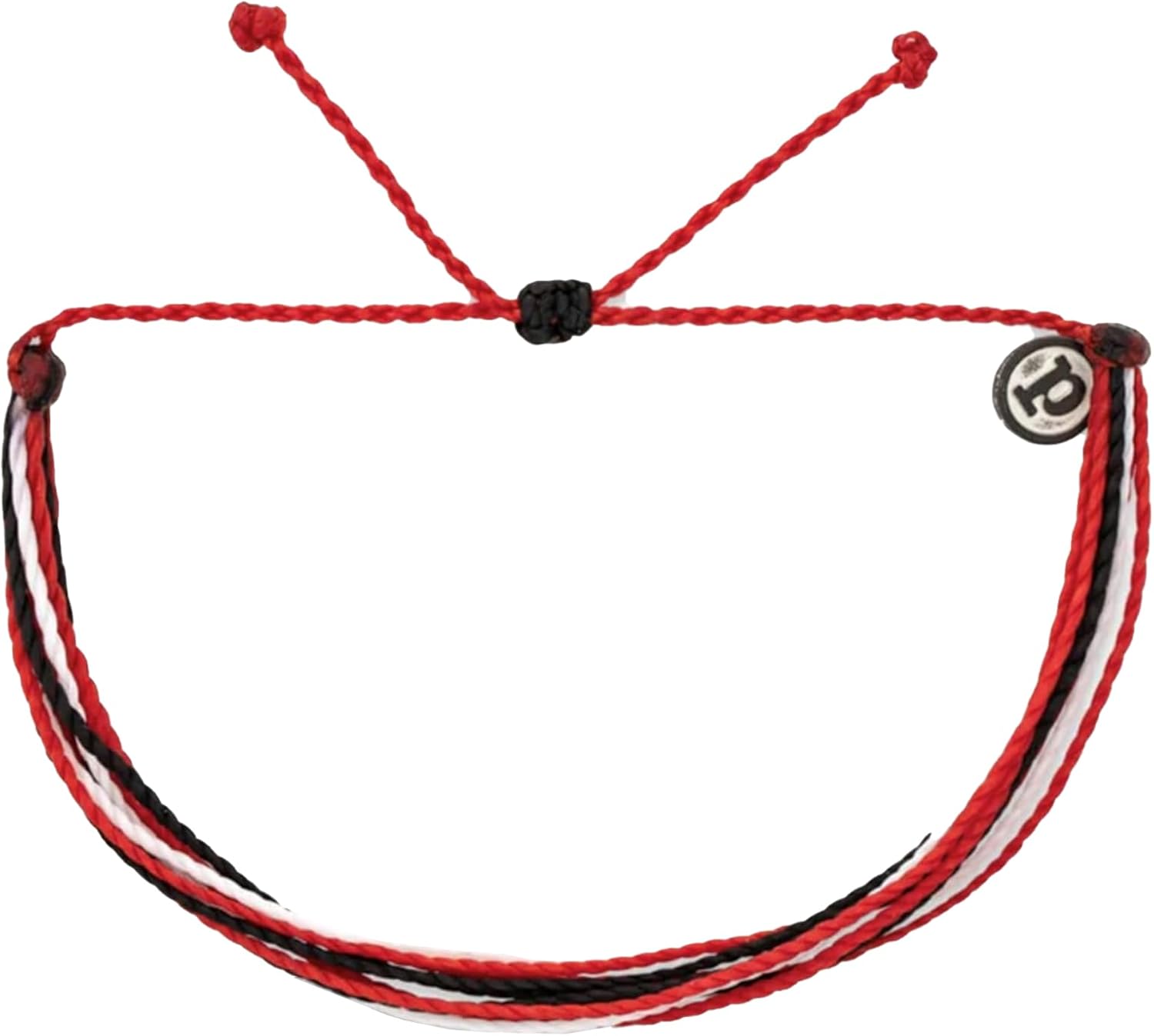 Pura Vida Bracelets Original Red & Black & White String