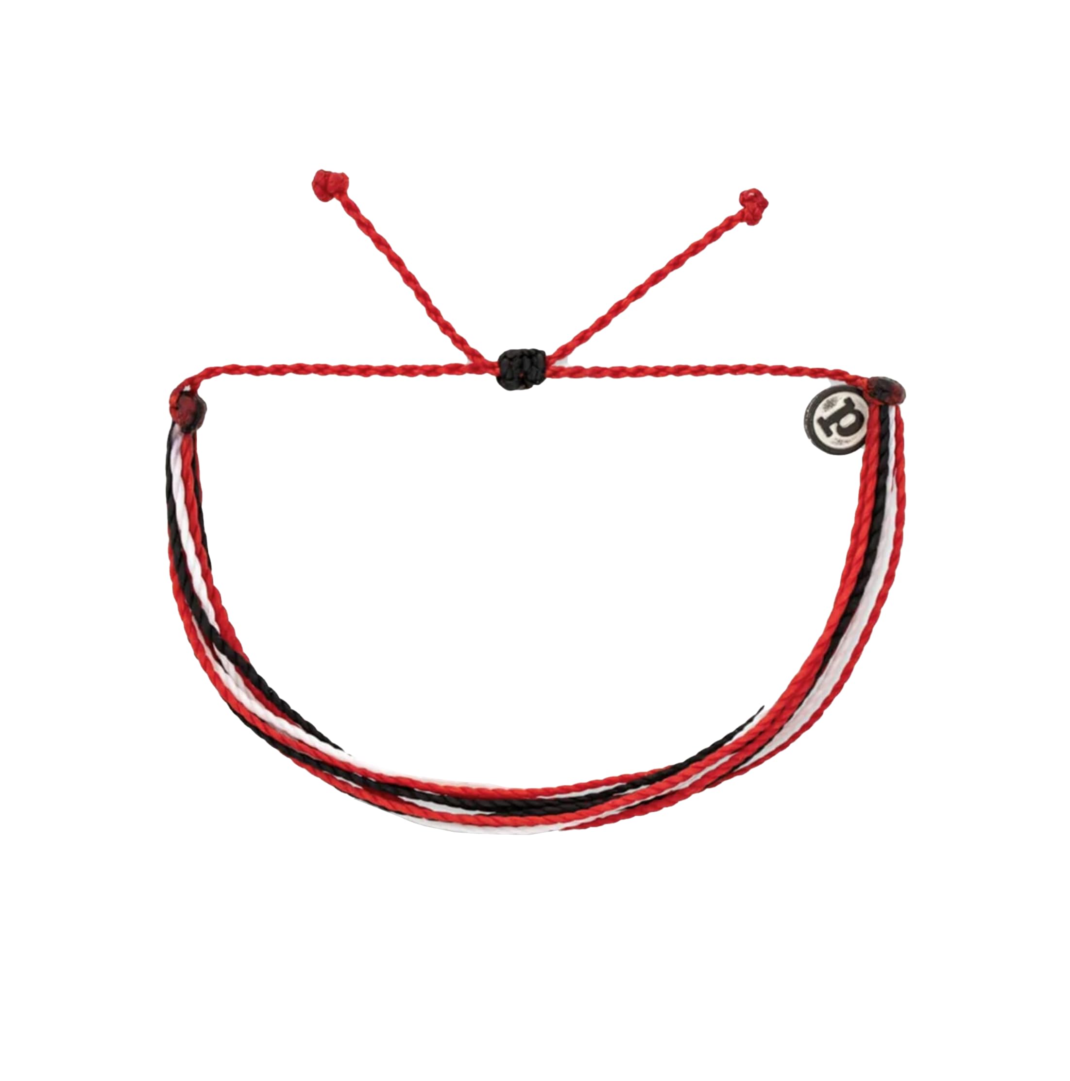 Pura Vida Bracelets Original Red & Black & White String Bracelet Strand Bracelet