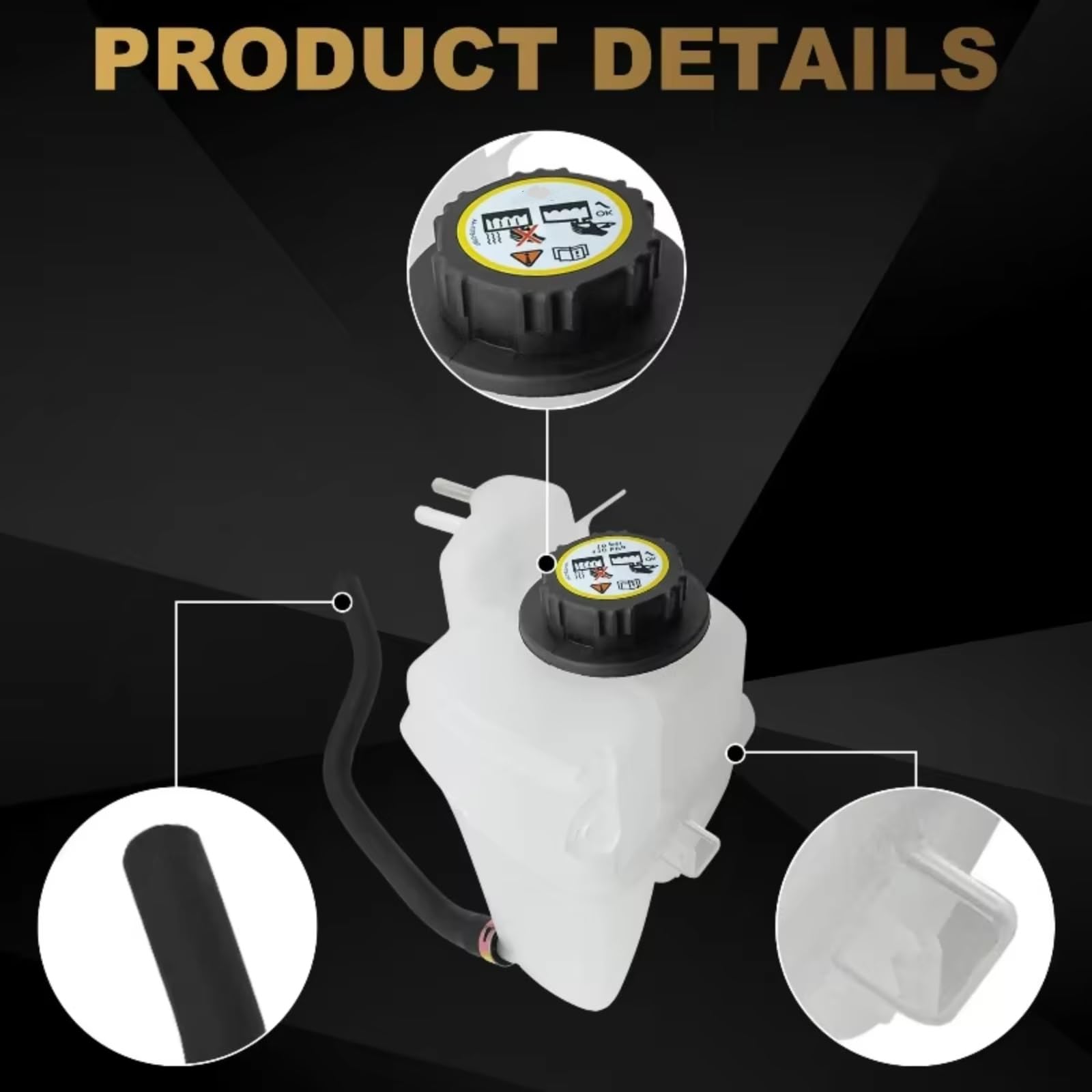 Serbatoio Radiatore Compatibile Con Ford Per Thunderbird 2002-2005 Bottiglia Serbatoio Troppopieno Per Il Recupero Liquido Raffreddamento Radiatore Con Per Tappo 5W4Z8A080AA