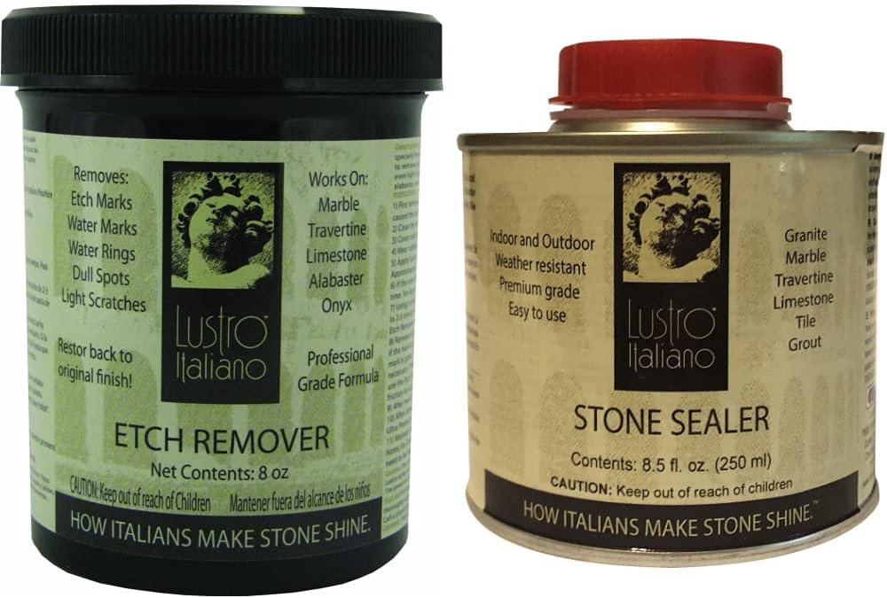 Etch Remover and Ultra Premium Stone Sealer Bundle
