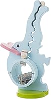 Vista 8 de Hucha de Dinosaurio de Madera para Niños y Niñas, Gran Caja de Monedas Transparente, Juguetes de Dinero Real (Dino-Azul)