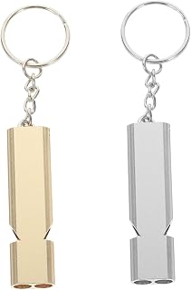 Yardwe 2pcs Bird Call Whistle for Pigeon Training Alloy Whistle for Adults Boys and Girls