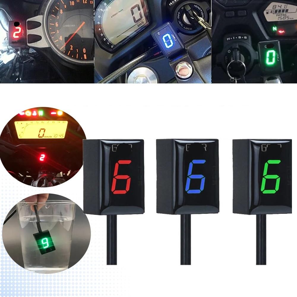 Marchas Motocicleta Indicador Para CBR1100XX 1996 1997 1998-2007 2008 Accesorios motocicletas Indicador de marcha 1-6 Medidor pantalla