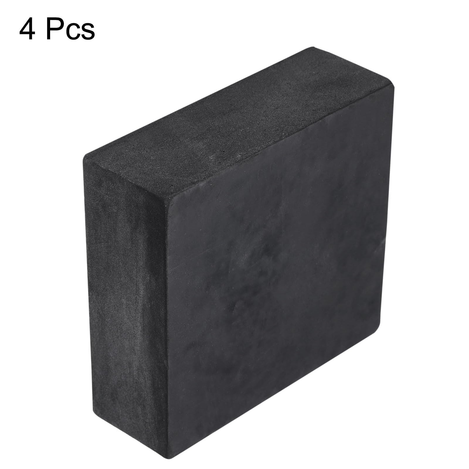 TA-VIGOR Anti-Vibrationspads aus Gummi, 100 mm x 100 mm x 40 mm (L x B x L), robust, rutschfeste Isolationsmatten für Waschmaschine, Klimaanlage, Kompressor, Trockner und HVAC-Ausrüstung, 4 Stück