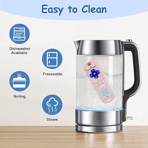 Miniatura 10 de Paquete de 3 mordedores de silicona con forma de control remoto para bebés, juguetes de dentición para bebés pequeños, juguete de control remoto