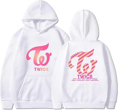 Kpop Twice Sudadera con capucha Momo Nayeon Sana Tzuyu de manga larga, suéter