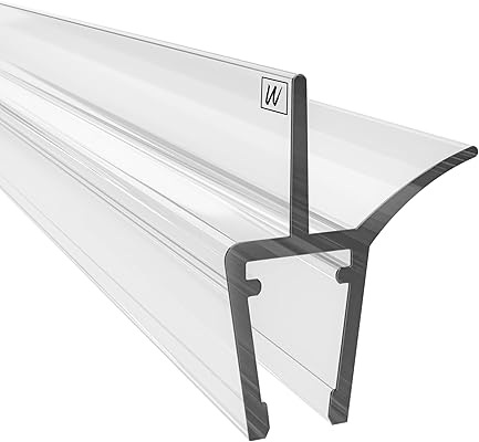 WAKA Premium PRO-J Duschdichtung 100 cm, 6–8 mm Glas, Schwallschutzleiste