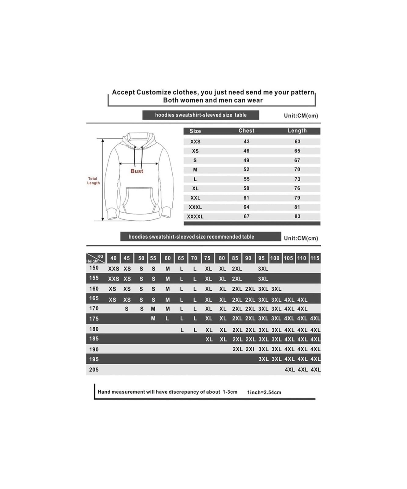 Felpa Con Cappuccio Unisex ADO Wish Tour Merch, Hip Hop Streetwear, Morbida Con Pile, Taglie AS (più Piccole Delle EU), Multicolore - 2