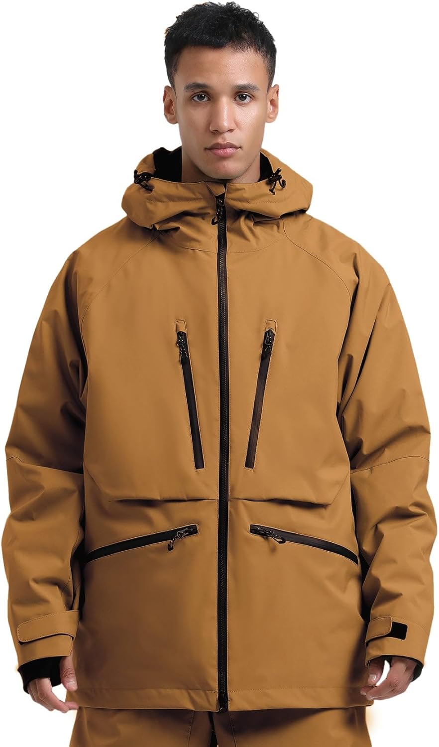 IMPHUT Snowboard Jacket Mens Ski Snow Jackets Snowboarding Coat Waterproof Windproof Winter Hooded Mountain Jacket