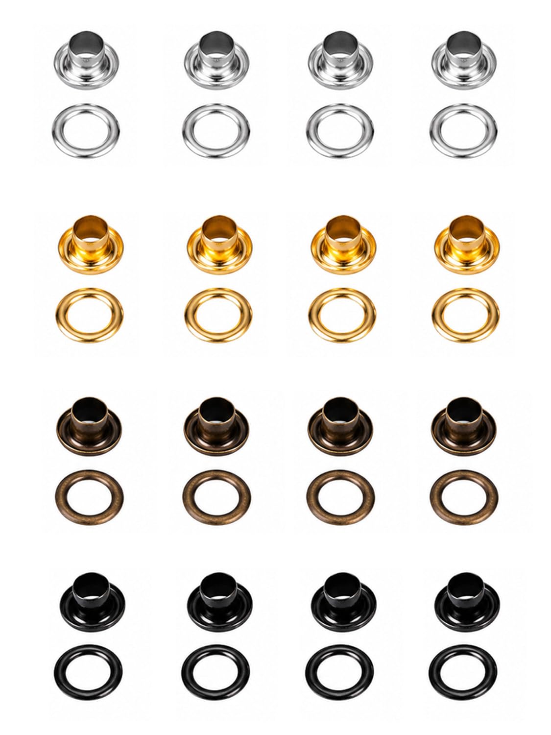 Moofey 420 ojales y ojales, kit de ojales de cuero de 3 mm, juego de 3 herramientas de trabajo manual, kit de ojales para manualidades, ropa, accesorios de costura