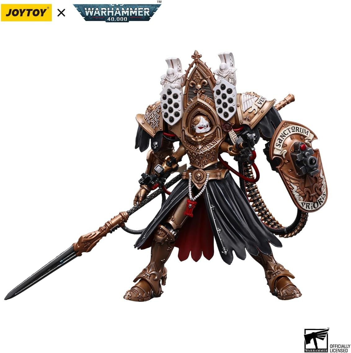 JoyToy Warhammer 40K Adepta Sororitas Abbess Sanctorum Morvenn Vahl 1:18 Scale 5.5-Inch Action Figure – Collectible Sister of Battle with Lance of Illumination, Paragon Warsuit & Articulated Joints
