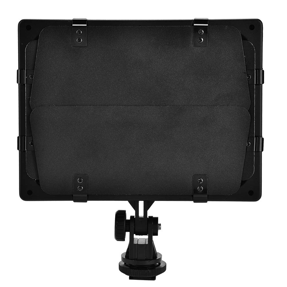 Dioche Panneau LED sur Caméra, Professionnelle Lumière Vidéo 160 LEDs 6000K, W160 Panneau de Lampe de Photographie vidéo LED pour Appareil Photo Reflex numérique caméscope DV Tournage Vlog