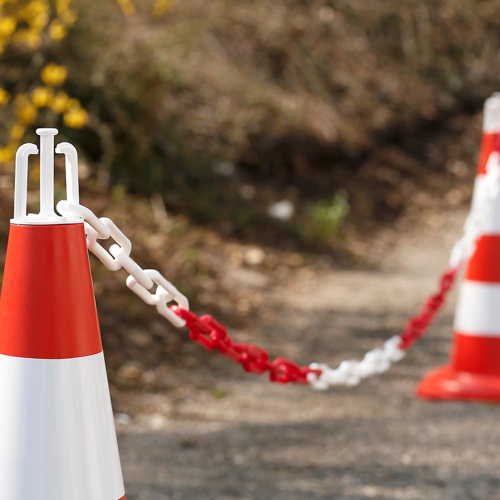 Catena Segnale In Plastica Ø8mm X 5m | Colore Rosso/Bianco | Novap Fabbricazione Francese - Foto 6