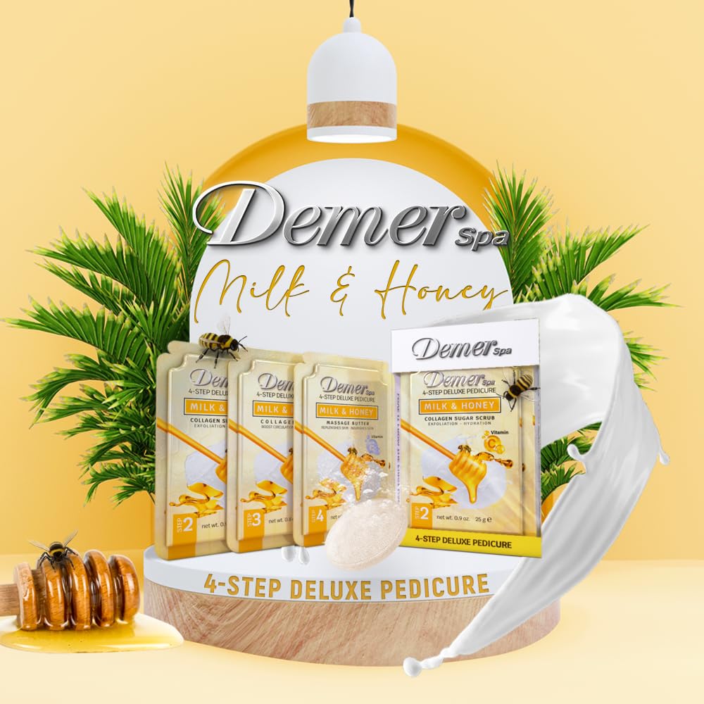 Amazon.com : Demer Bomb Spa Deluxe Pedicure 4in1 Kit (Milk & Honey