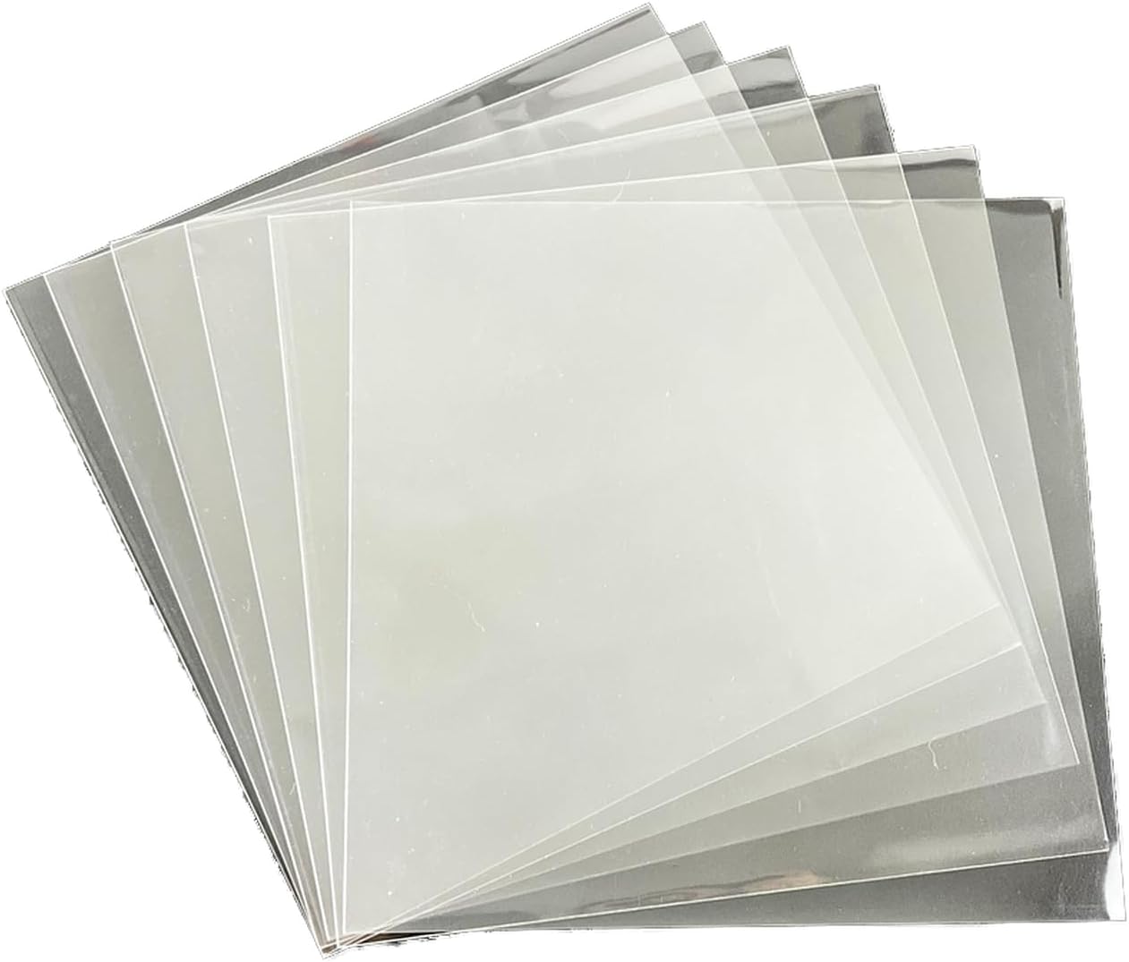 50 Record Sleeves for 12" Vinyl, 4 mils Thick Clear Professional Storage Protectors, 12.79" x 12.79" Outer Sleeves for Single & Double LP Album Covers